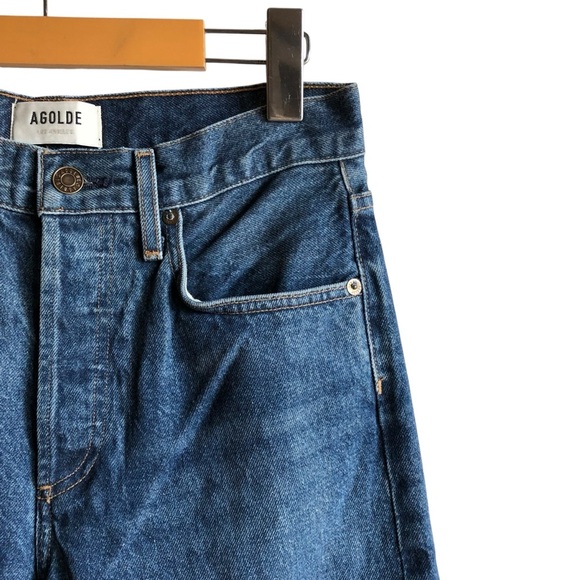 AGOLDE Parker Long Low Slung Vintage Straight Jeans Wash Size 23 NWT NEW - Picture 6 of 15